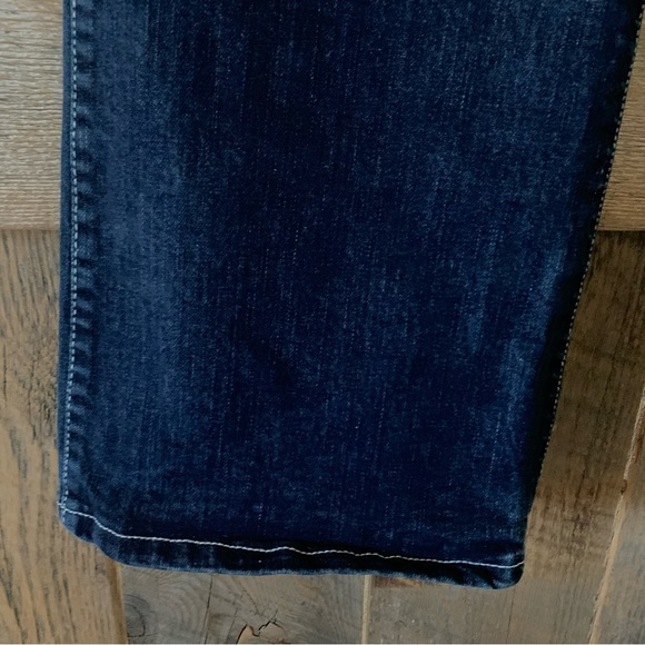Women’s 13/14 x 34 WRANGLER Q BABY Dark Blue Jeans Bootcut Embellished - Picture 15 of 16
